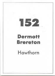 1990 Select AFL Stickers #152 Dermott Brereton Back